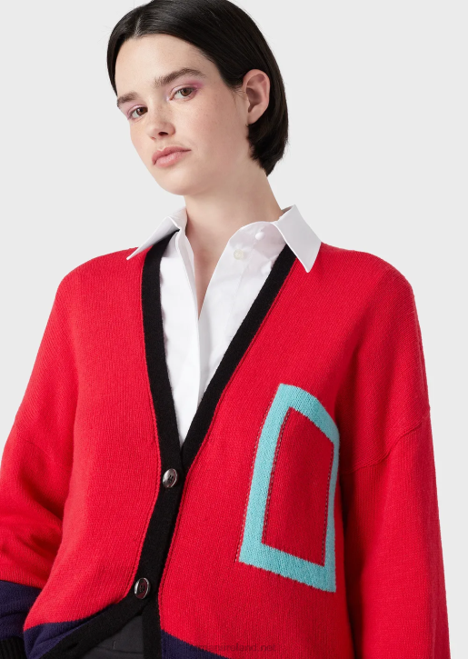 Women 086V367 Oversized Poplin Shirt With Opening Armani White