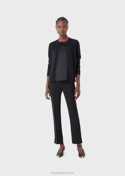 Women 086V379 Silk Satin Blouse Armani Black