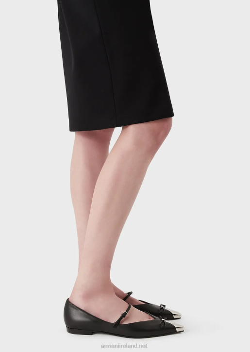 Women 086V340 Milano-Stitch Pencil Skirt Armani Black