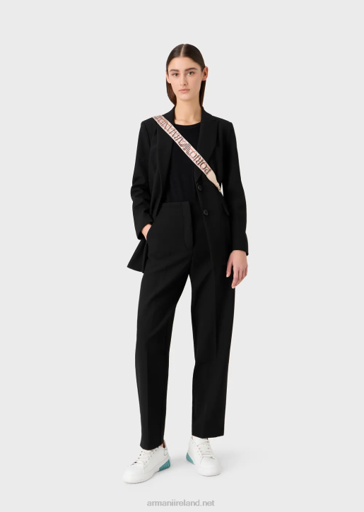 Women 086V443 Travel Essentials Stretch-Jersey T-Shirt Armani Black