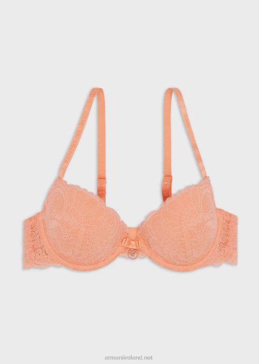 Women 086V159 Eternal Lace Recycled Lace Push-Up Bra Armani Pink