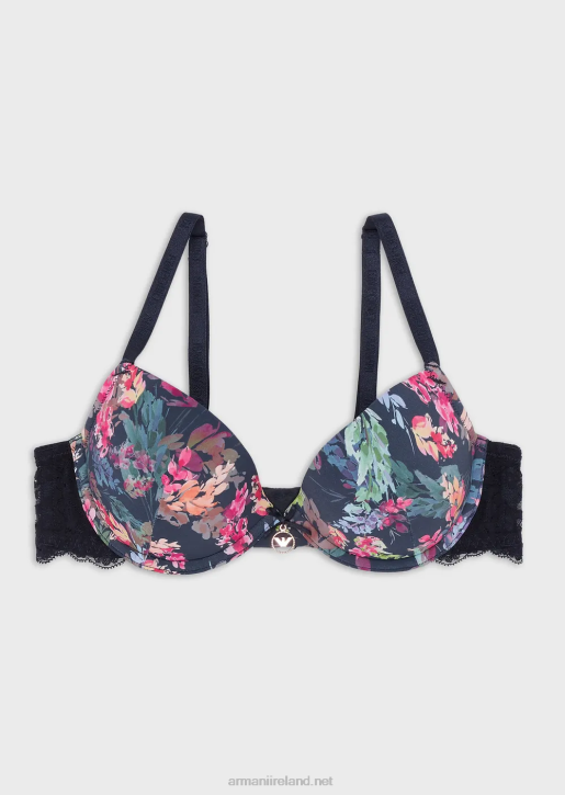 Women 086V167 Daily Charme Recycled Microfibre Push-Up Bra Armani Pattern