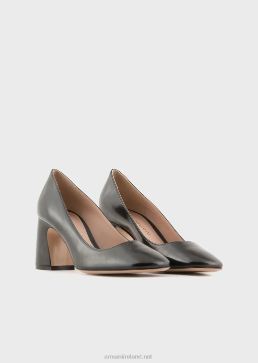 Women 086V517 Patent Leather Court Shoes Armani Black