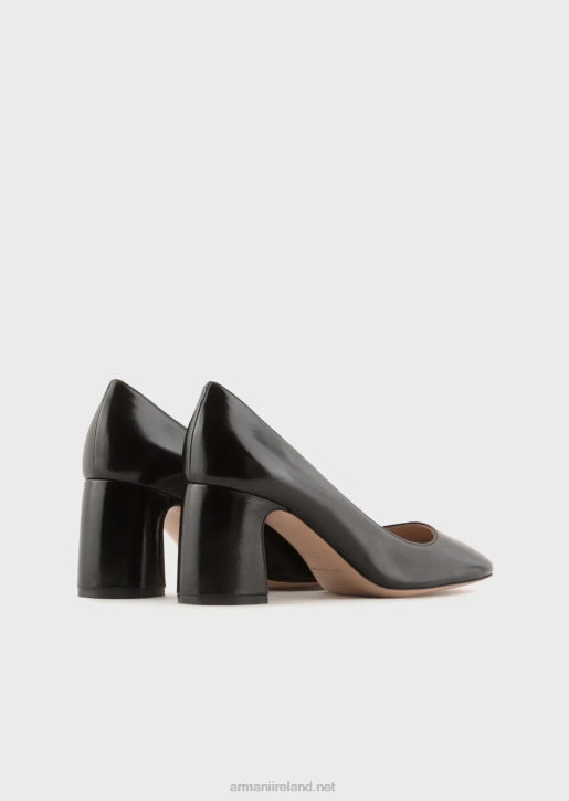 Women 086V517 Patent Leather Court Shoes Armani Black
